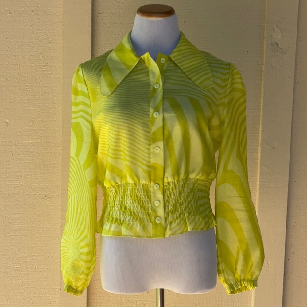 Baum & Pferdgarten • Lime Minna Blouse, size EU 42 / US 10 - Picture 2 of 10